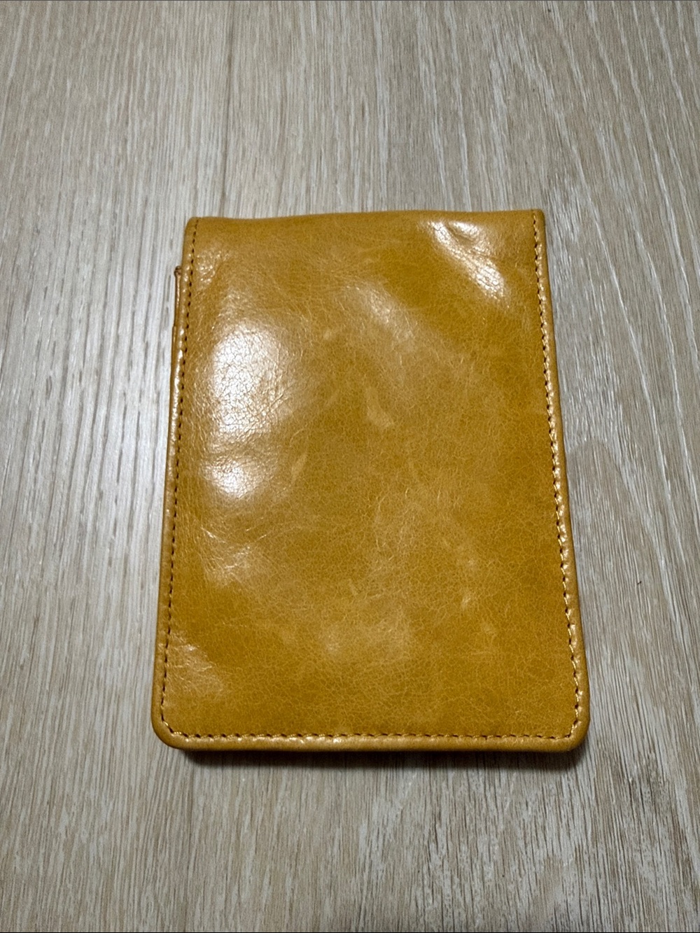 HOBO Honey Mustard Leather Card & Key Sleeve